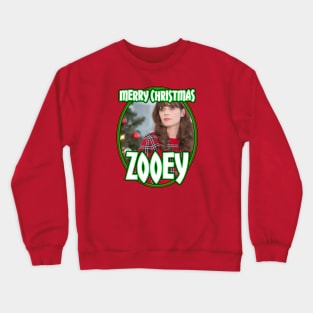 Zooey Deschanel: Merry Christmas Crewneck Sweatshirt